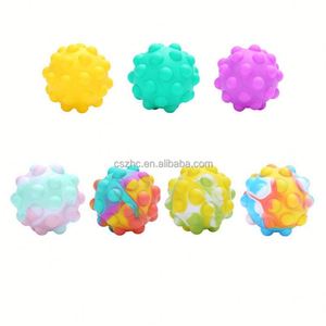 3D Anti-Pression Pousser Bulles Popper Bouncing Ball Silicone Décompression Fidget Sensory Toy - Product Image 6
