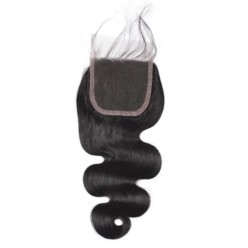 Hot Selling 100% Unprocessed Human Hair Virgin Hair Top Lace Closure Body Wave Hair