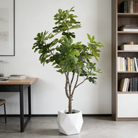 Modernes Design 190CM Abnehmbare Künstliche Feigenbäume aus Kunststoff für Innenraumgestaltung Hochrealistische Weihnachts- und Neujahrsdekoration