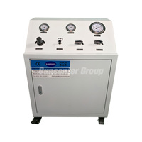 Système de pompe à piston pneumatique haute pression, amplificateur de gaz hélium-hydrogène à commande pneumatique pour le remplissage de bouteilles