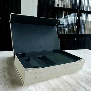 High End <b>Magnetic</b> Flip Top Gift <b>Box</b> with Embossing and Recyclable Design for Luxury Cosmetic Apparel Watch Packaging - Product Image 1