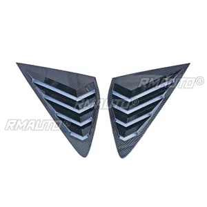 For Honda Accord 11th Gen 2023-2024 Body Kit Rear <b>Window</b> Side Vent Shutter Louver <b>Cover</b> Trim Carbon Fiber Look Car Accessories - Product Image 5