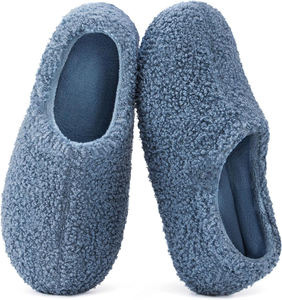 Mocassins ouverts pour femmes en fourrure bouclée respirante avec semelle extérieure en EVA à mémoire de forme et doublure en polaire pour le printemps, l'été et l'automne - Product Image 5