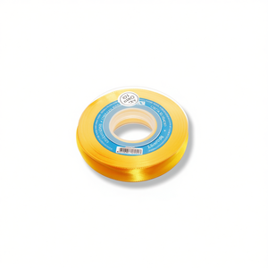 ริบบิ้นผ้าซาติน 2.0 ซม. 25 หลา สีทอง D-25 - Product Image 2