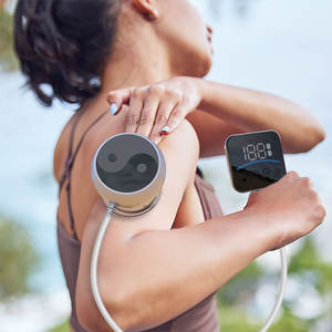 Masajeador de cuero cabelludo con ventosas eléctrico recargable por USB, control remoto con cable, liberación de presión, terapia de calefacción, masaje, cuello, hombros - Product Image 4