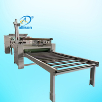 Machine de laminage automatique pour bois, panneaux MDF, PVC pour animaux de compagnie, film HPL, PUR avec moteur et puissance de 21 kW