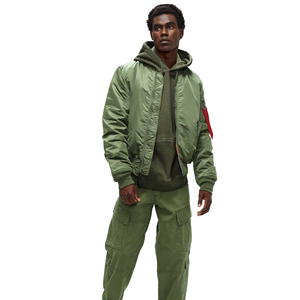 Blouson aviateur classique pour homme, coupe ample, décontracté, rembourré, veste d'hiver - Product Image 2