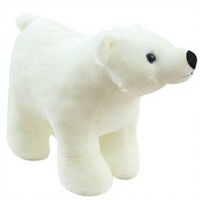Jouets en peluche mignons : Ours polaire et phoque corpulent, en coton doux, rembourrés de coton PP, personnalisables, unisexe, vente en gros