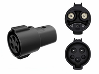 Adaptateur de charge SAE J1772 vers NACS, connecteur de chargeur AC de niveau 1/2 pour véhicules électriques NACS