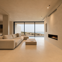 Revêtement Microciment Intérieur Étanche Peinture Murale et de Sol en Béton Décoratif Sans Joint Finition Lisse Style Cuisine Chambre Salle de Bain