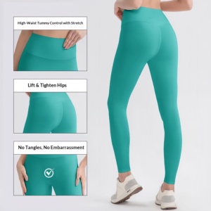 Leggings de Yoga Premium 3.0 PLUS de Cintura Alta, Tejido Original <span class=keywords><strong>LULU</strong></span>, Doble 66 Nylon, Ropa de Yoga de Alta Calidad de Yiwu, China - Product Image 3