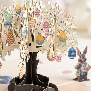 3D Easter Greeting Card Handmade <b>Paper</b> Pop Up Card Custom Printed Holiday Gift for Kids Party - Product Image 1