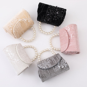 Children's New Autumn Winter Woolen Sequined Polyester <b>Square</b> Crossbody Shoulder Chain Handbag Fashion for Style Tanjing - Product Image 2