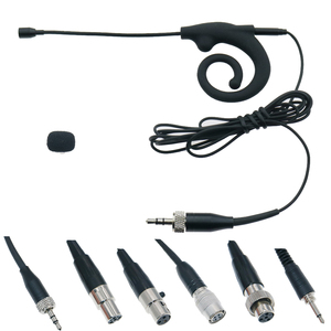 <span class=keywords><strong>Black</strong></span> Snail Earset Head Microfone Auriculares Micrófono para SLX ULX GLX EW G2 G3 G4 Inalámbrico 3,5mm TA4F 4Pin Mini 3Pin ATW - Product Image 1