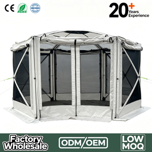 Tente Pop-Up Robuste en Oxford 300D pour 6 à 8 Personnes, Abri Moustiquaire pour Fêtes en Plein Air et Camping - Product Image 1