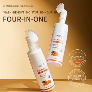 Vshell curcuma detergente viso schiuma idratante pulizia profonda per la pelle grassa e rassodante olio per la pelle secca segni di Acne cura - Product Image 6