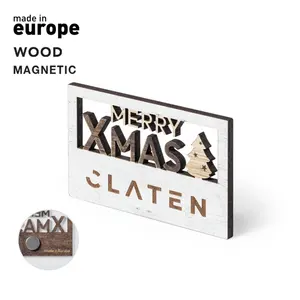 Magnete in legno di Buon Natale, merchandising personalizzato - Product Image 1