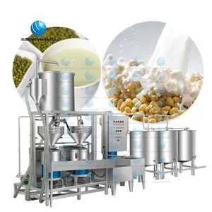 Stainless Steel Soya Milk Production Line Industrial Soya Milk Extraction Machine Soymilk Bean Product Processing Machinery