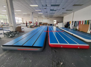 Barato 3M 5M 6m 8m 10m Gimnasio inflable Tumble <span class=keywords><strong>Airtrack</strong></span> Tumbling Mat Logotipo personalizado Cancha de baloncesto en casa Juego de pista de aire para gimnasia - Product Image 4