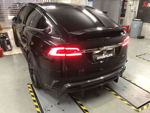 Aileron de coffre arrière en fibre de carbone pour <span class=keywords><strong>Tesla</strong></span> <span class=keywords><strong>Model</strong></span> <span class=keywords><strong>X</strong></span> 75D <span class=keywords><strong>90D</strong></span> P90D 100D P100D 2016-2018 - Product Image 2