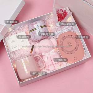 ชุดของขวัญสำหรับผู้หญิงขายส่ง พร้อมแก้วน้ำ แผ่นทำความร้อน แก้วมัค และเครื่องเพิ่มความชื้นในอากาศ - ของขวัญวันเกิดและวันหยุดแบบปรับแต่งได้ - Product Image 2