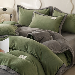 Letto in velluto di latte di alta qualità Set di quattro pezzi per il calore invernale con rivestimento in velluto a due lati lenzuolo in <span class=keywords><strong>flanella</strong></span> - Product Image 4