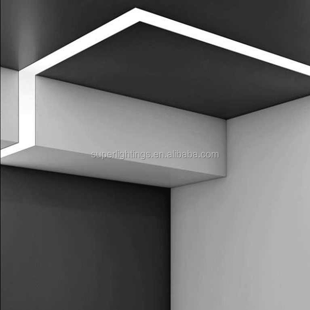 L15AR Aluminum Modern Fixture Office Linear Lighting Ceiling Light Trim Downlight Recessed Led Panel Light Lamp