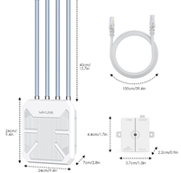 WAVLINK WiFi 6 AX3000 AX1800 IP67 étanche extérieur 2.5G 5G double bande sans fil réseau WiFi routeurs AP Booster répéteur