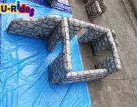 Bâche commerciale personnalisée de 0.6mm en pvc étiquette de terrain numérique arène bunker terrain de Paintball gonflable