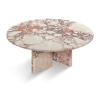 Table basse de salon en marbre Cammy Stone Rosso Levanto, style moderne, multifonctionnelle, mobilier de maison de luxe