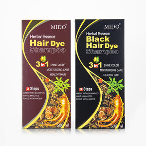 Wholesale Private Label Best Price Natural Herbal Black Dye Hair Color Shampoo - Product Image 5