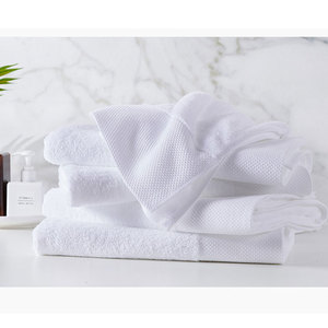 Khách sạn chất lượng cao Khăn Tắm tinh khiết bông khăn với satin tùy chỉnh khăn cho khách sạn sang trọng - Product Image 5