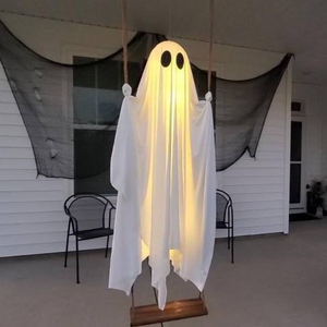 Decorazione di Halloween all'ingrosso: Grande Fantasma Oscillante con Luci a Stringa per Esterni e Giardino - Product Image 2