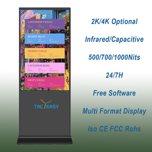 Pantalla <span class=keywords><strong>de</strong></span> Menú para Restaurante <span class=keywords><strong>de</strong></span> 32 Pulgadas, Impermeable IP65, 4K UHD, con Certificación CE, FCC y RoHS, Animación Personalizada, Señalización Digital - Product Image 2