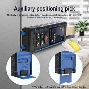 Độ chính xác cao 150m Laser kỹ thuật số khoảng cách mét màu xanh + màu đen AAA pin Bảo hành 3 năm-Thiết bị đo chính xác giá rẻ - Product Image 5