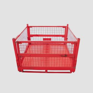 صندوق البليت للخدمة الشاقة أقفاص فولاذية لتخزين الألعاب تخزين الرف مستودع تخزين قفص لفة شبكة - Product Image 1