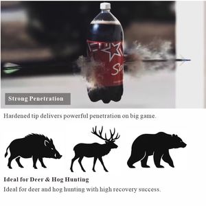 Punta <span class=keywords><strong>de</strong></span> <span class=keywords><strong>Caza</strong></span> Rage Mechanical <span class=keywords><strong>de</strong></span> 100 Granos y 2 Cuchillas, Expandible, con Eje <span class=keywords><strong>de</strong></span> Carbono, Alta Penetración, Afilada, Personalizable HOOYI - Product Image 3