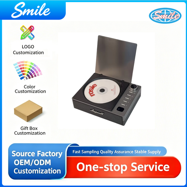 Portable Retro CD Player with BT Speaker Digital Display USB Interface Tray Type Design for Home Desktop Music Listening Player