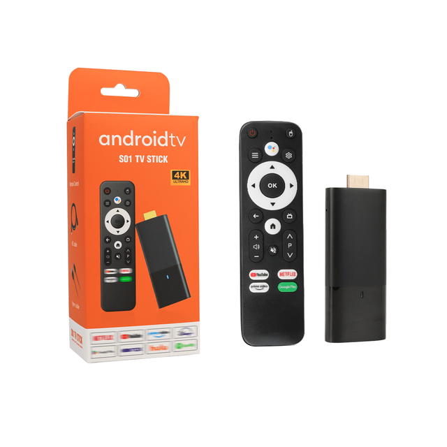 2024 Latest New Factory Direct 4K Android 13 TV Stick Amlogic S905Y4 2GB+16GB H.265 EPG PVR USB5.0 WIFI Android TV Stick