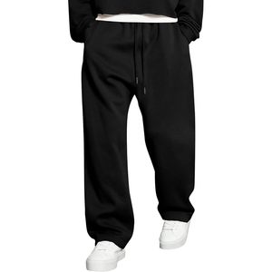 FOXA Men's Casual Baggy Pants Lightweight Wide Leg <b>Lounge</b> Travel Pants Streetwear With Pockets - Product Image 1