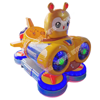 Manège pour enfants en forme de dirigeable spatial, Crazy Glider Squirrel, fonctionnant à des pièces Euro, balançoire en plastique, certifié CE, machine de jeu pour enfants