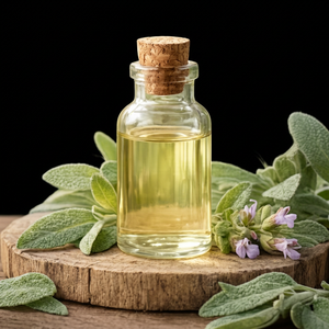 Aceite Esencial de Salvia KDM Enterprises 100% Puro Destilado al Vapor, Revitalizador de Piel Ecológico y Nutritivo para Todo Tipo de Piel y Cabello - Product Image 1