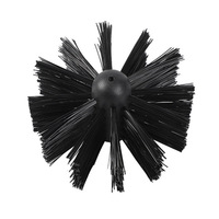 Brosse de nettoyage industrielle TDF Premium en fibres synthétiques avec revêtement Picote, personnalisation OEM, diamètre 100 mm, manche en caoutchouc pour tuyaux d'égout