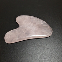 Outils de massage Gua Sha en quartz rose naturel, 100% faits à la main, gratte-dos SPA, fonction acoustique, pas cher