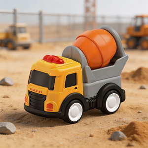 Ensemble de jouets de construction à rétrofriction pour enfants : Camion de forage et bétonnière pour garçons, idéal pour jouer à l'intérieur et à l'extérieur - Product Image 4
