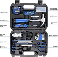 Kit de Herramientas Básico para Reparaciones del Hogar con Caja de Almacenamiento, Kit de Herramientas Pequeño para Propietarios y Estudiantes Universitarios