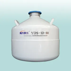 frozen embryo tank YDS12 80mm liquid nitrogen tanks cryogenic supplier