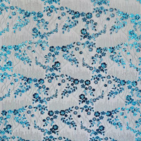 Style européen américain nouveau Sequin empilé brodé maille Base tissu robe Performance vêtements perle Tube pour Textile à la maison