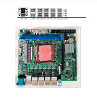BKHD personnalisé bricolage C612 10 baies NAS ITX E5-2600 v3/v4 Haswell-EP Broadwell-EP C612 6Lan carte mère pour routeur souple serveur E5 X99