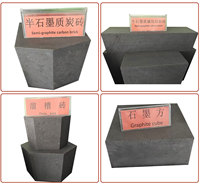 Briques de graphite de haute qualité résistantes aux acides ; Briques de carbone résistantes à la corrosion pour fours de fusion d'aluminium.